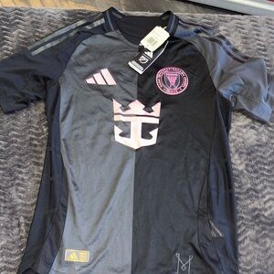 adidas messy Miami authentic player edition jersey size small slim fit new tags